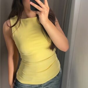 Zara Lemon Yellow Tank Top